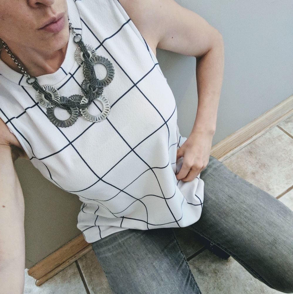 Silver Statement Necklace - image 3